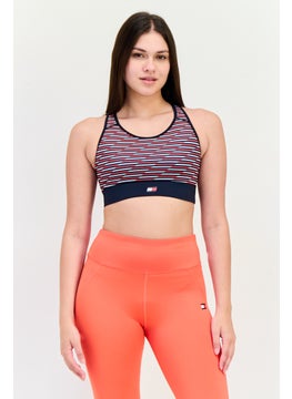 TOMMY SPORT Women Padded Brand Logo Sports Bra, Multicolor  - Image 1
