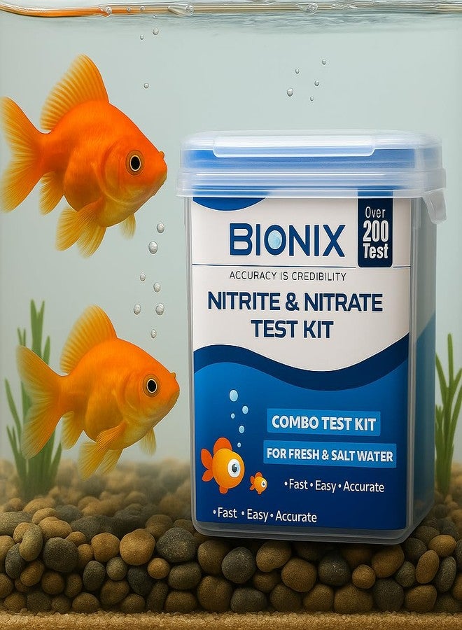 BIONIX Nitrite and Nitrate Test Kit for Fresh & Saltwater Combo (200 Test). - Image 5