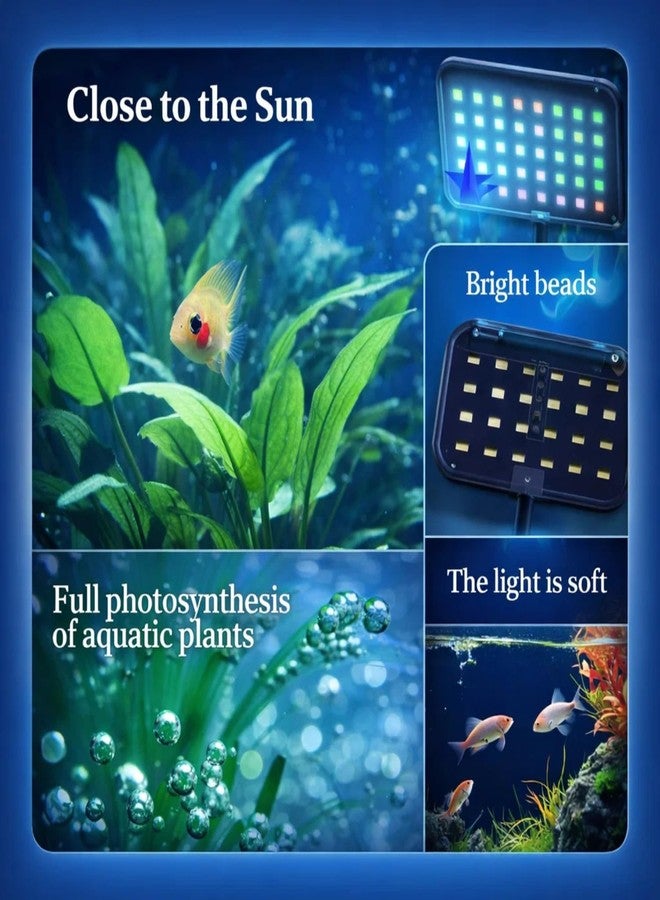 VAYINATO 10W Flat Nano S3 Full Spectrum Aquarium Light - Clip-On LED Light with 360° Flexible Head for Planted Nano Fish Tanks - Image 4