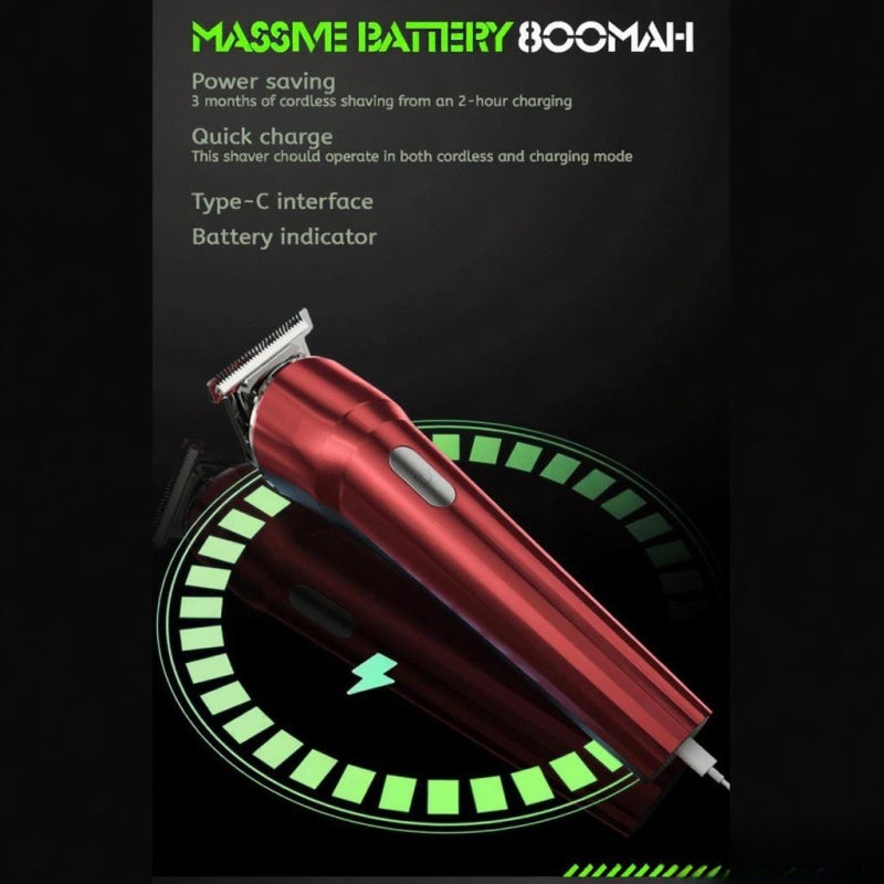 Tip Top Hair Clipper Trimmer 800mAh Rechargeable Razor Trimmer Adjustable Cordless - Image 4