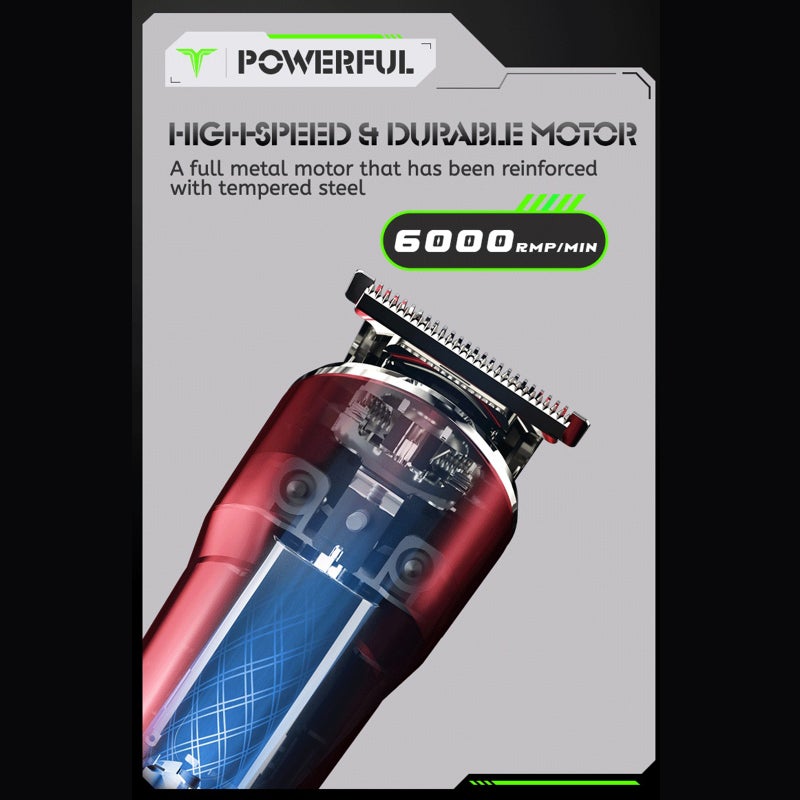 Tip Top Hair Clipper Trimmer 800mAh Rechargeable Razor Trimmer Adjustable Cordless - Image 3