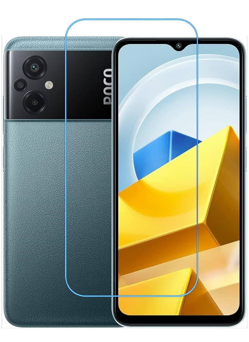 ACLIX Antistatic ESD Dustproof Premium Quality High Definition Clear Tempered Glass Screen Protector Designed For Xiaomi Poco M5 - Image 1