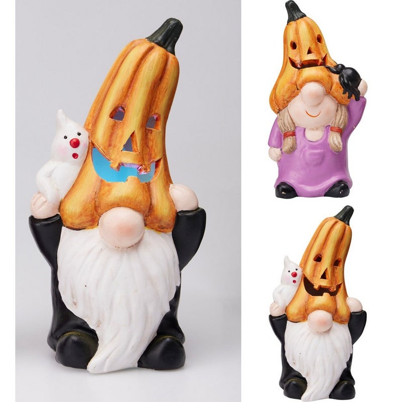 Koopman Halloween Gnome Decoration – 195mm Spooky Holiday Figurine, Seasonal Festive Ornament for Home, Tabletop & Halloween Display, Assorted 1 Piece - Image 1