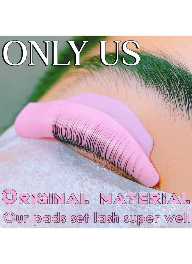 ICONSIAM - Lash lift Pad, Eyelash Perming Rod, Soft Lash Lamination Curler Shield Mega L Curl, 6 Size Lash Lifting Pads Fit All Eyes and Lashes, Lamination Roller Give Eyelashes Super Curl Never Pops Off Eyes -100 Applications Perming Guards Rods Roller (Mega L Pads-pink) - Image 1