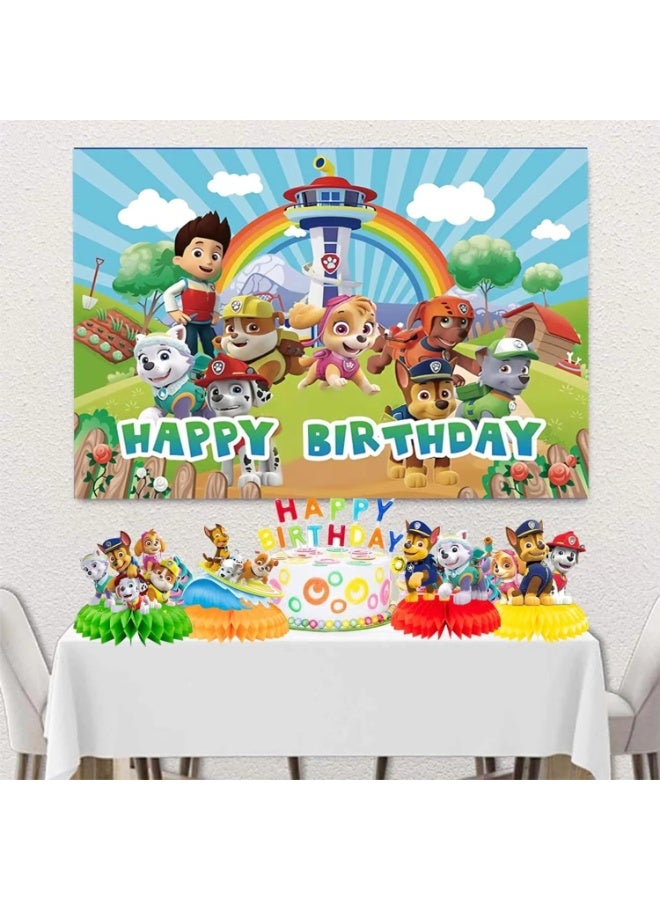 PAW PATROL Honeycomb Ornaments Birthday  Table Decorations Table Gatherings Honeycomb Tables - Image 3
