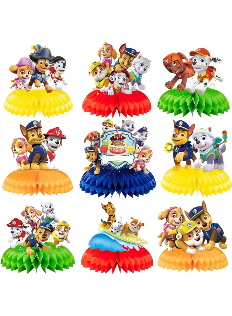 PAW PATROL Honeycomb Ornaments Birthday  Table Decorations Table Gatherings Honeycomb Tables - Image 1