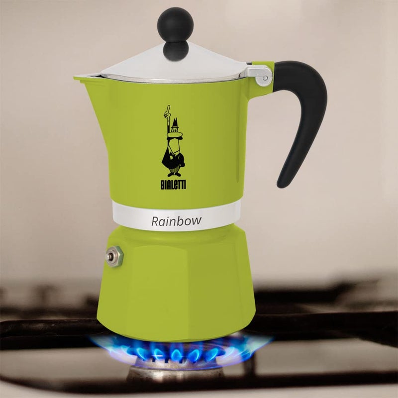 Bialetti 4973 Rainbow Espresso Maker, Green - Image 3