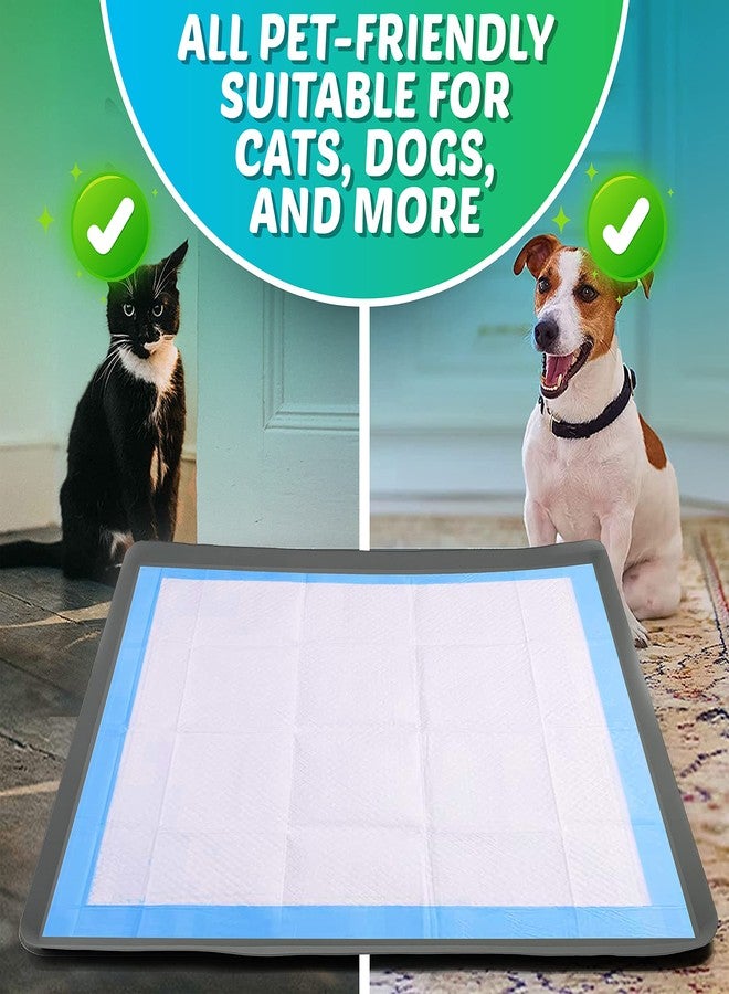 Skywin TidyFriend Dog Pee Pad Holder Tray Fits for 27.5” x 44” Wee Wee Pee Pads - Stable Grip, Raised Edges, Quick-Wipe Silicone Surface Dog Potty Tray Holder for Indoor Flooring Protection (Grey) - Image 4