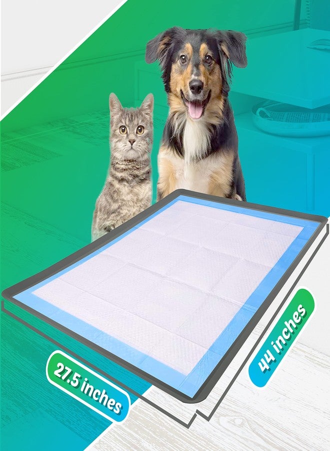 Skywin TidyFriend Dog Pee Pad Holder Tray Fits for 27.5” x 44” Wee Wee Pee Pads - Stable Grip, Raised Edges, Quick-Wipe Silicone Surface Dog Potty Tray Holder for Indoor Flooring Protection (Grey) - Image 3