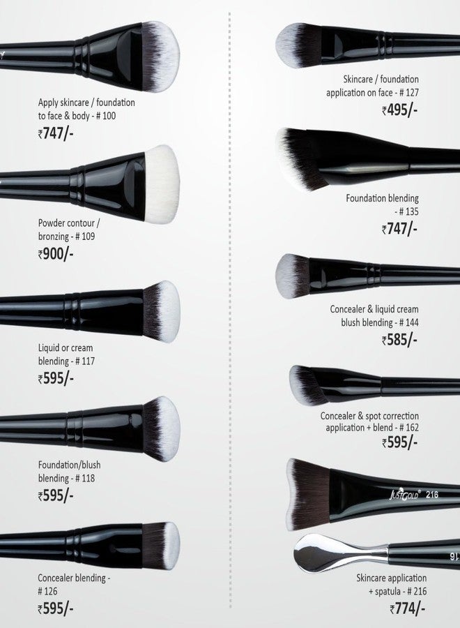 JUST GOLD Justgold Professional Makeup Brush #109 For Powder Contour and Bronzing - Image 4