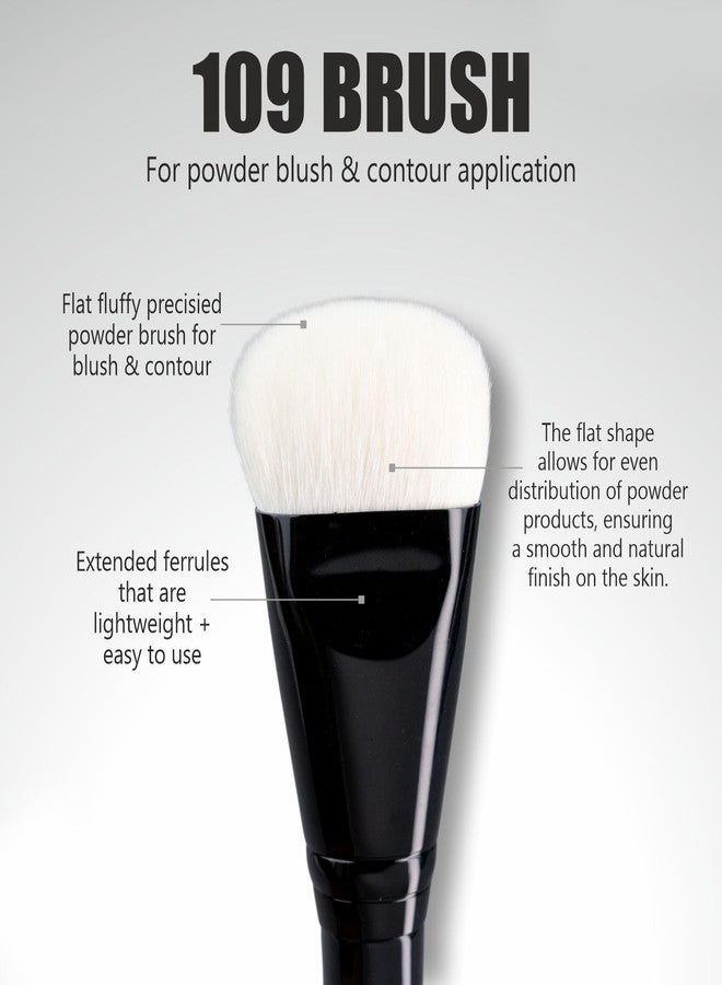 JUST GOLD Justgold Professional Makeup Brush #109 For Powder Contour and Bronzing - Image 3