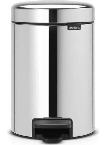 brabantia Newicon Fpp Mat Steel Pedal Waste Bin 3 lt  - Image 1