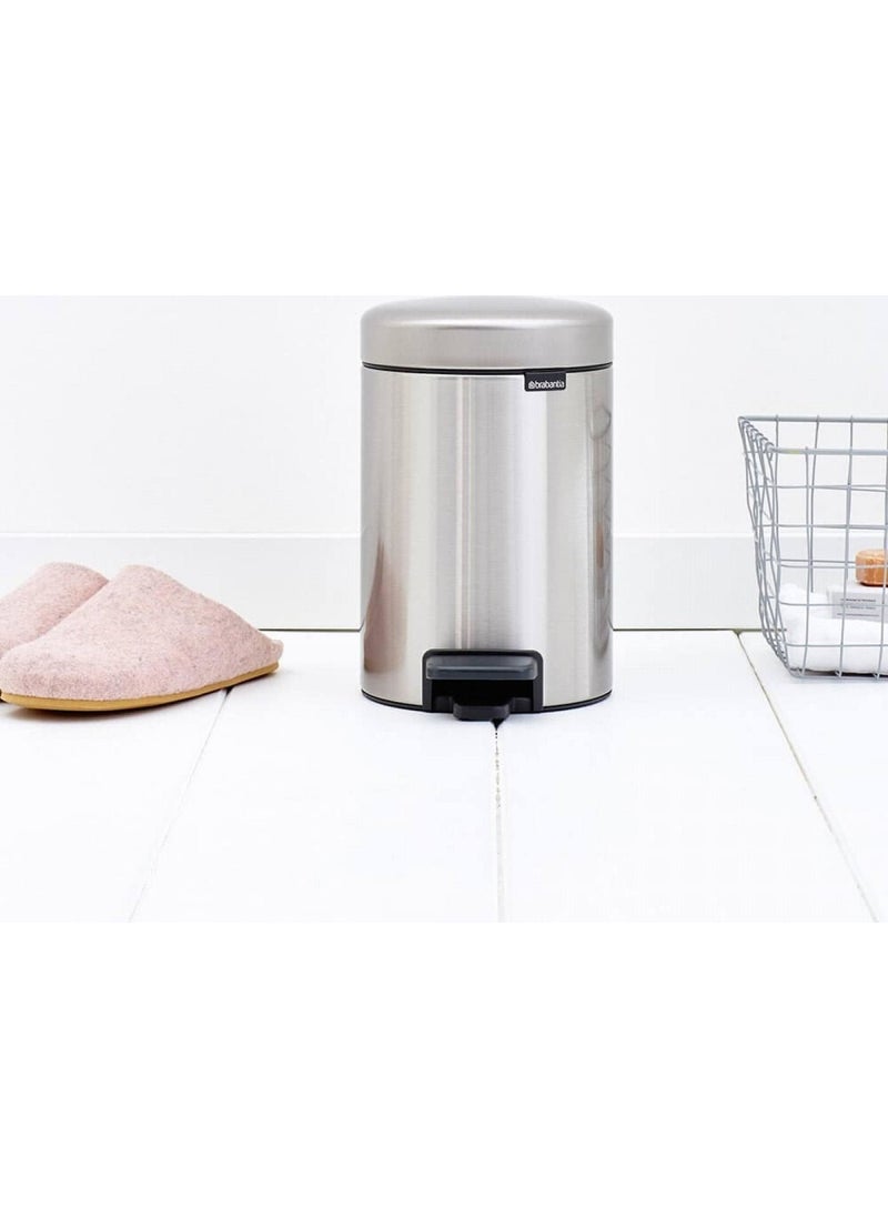 brabantia Newicon Fpp Mat Steel Pedal Waste Bin 3 lt  - Image 2