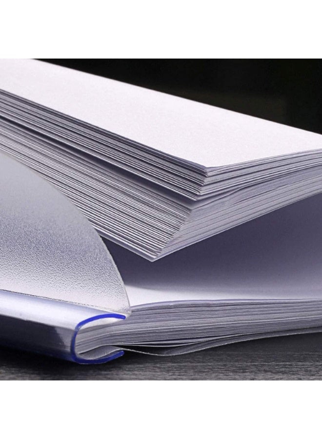 10 Pack A4 Size Sliding Bar Clear Report Covers, Transparent Presentation File Folders, 80 Sheet Capacity, Plastic Document Organizer, Resume Portfolio - Image 5