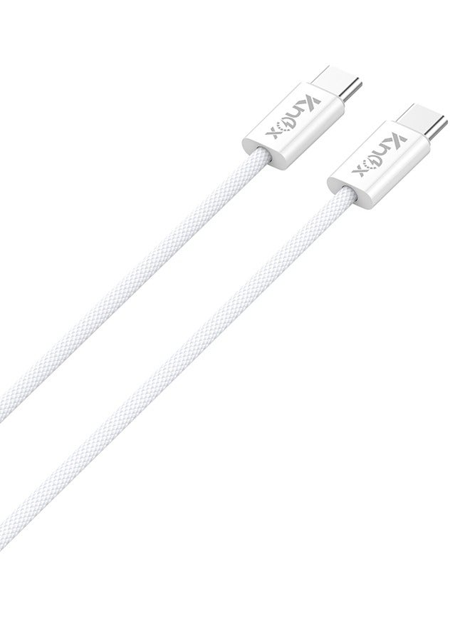 Knox Powering Generations 65W USB C to USB C PD Fast Charging Cable Nylon Braided Cord Type C for iPhone 15 Pro 15 Plus 15 Pro Max iPad Air Pro mini MacBook Pro Air Samsung S24 S23 S22 Ultra Huawei P60 P50 P40 - Image 2