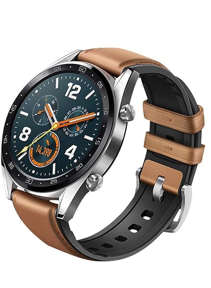 اساور جلد متوافقة مع ساعات هواوي GT 4 برو/GT 4 46 ملم/GT رانر/ووتش 4 برو/ووتش 4، اساور معصم بديلة لساعات هواوي GT 3 46 ملم/GT 2 برو، جملى - Image 2