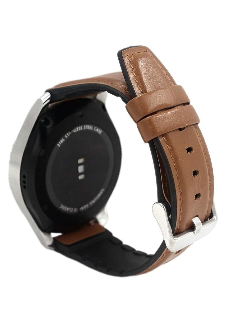 اساور جلد متوافقة مع ساعات هواوي GT 4 برو/GT 4 46 ملم/GT رانر/ووتش 4 برو/ووتش 4، اساور معصم بديلة لساعات هواوي GT 3 46 ملم/GT 2 برو، جملى - Image 1