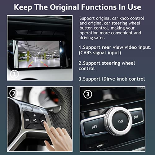 CARabc Wireless Carplay Fit for Apple Carplay&Android Auto, Fit for Mercedes Benz A/B/C/E/CLA/GLA/GLK/ML/SLD with NTG4.5 System - Bluetooth, Mirror Link, Siri Voice, USB, DVR and Camera Input Etc - Image 2