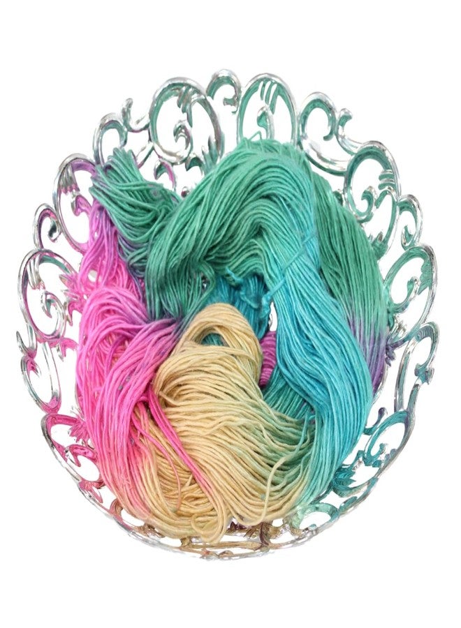 Knitsilk Recycled and Hand-Dyed Silk Roving Yarn (50 gm-112 Yards). (Agra) - Image 5