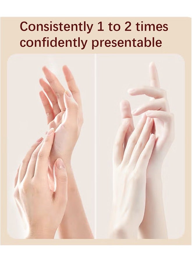 ZHENXIU Soft Exfoliating Hand Mask with Horse Oil, Deeply Repairing and Nourishing Peel Mask for Soft, Smooth Hands, Daily Care Gloves for Extra Dry Skin, 2 Pair - Image 4