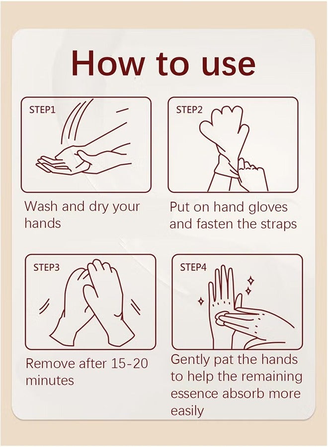 ZHENXIU Soft Exfoliating Hand Mask with Horse Oil, Deeply Repairing and Nourishing Peel Mask for Soft, Smooth Hands, Daily Care Gloves for Extra Dry Skin, 2 Pair - Image 5