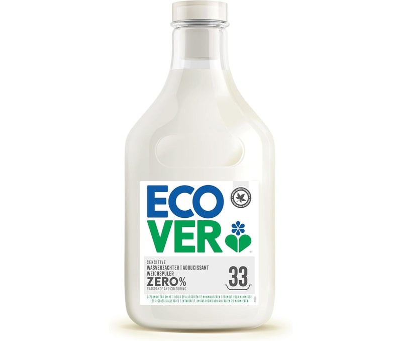 Ecover Zero Sensitive Fabric Softener 1L Fragrance Free Hypoallergenic Plant Based Biodegradable Laundry Care for Sensitive Skin Baby Safe Eco Friendly Clothes Softener - Image 3