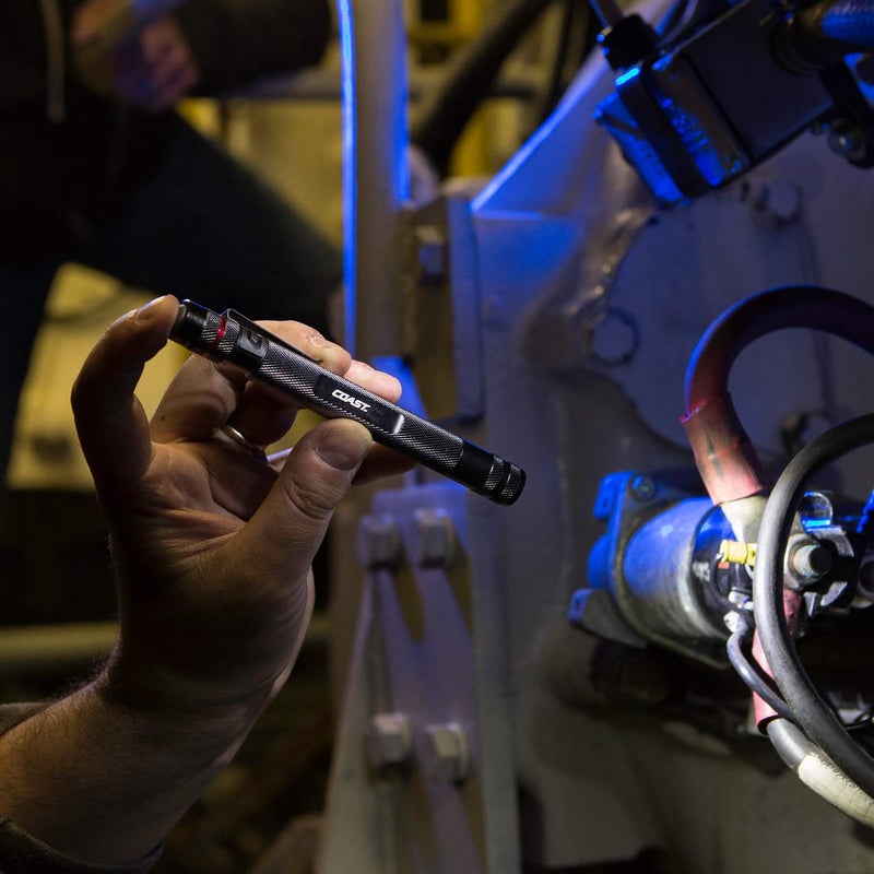 Coast G19 54 Lumen Inspection Beam LED Penlight with Adjustable Pocket Clip and Consistent Edge-To-Edge Brightness, Black - Image 5