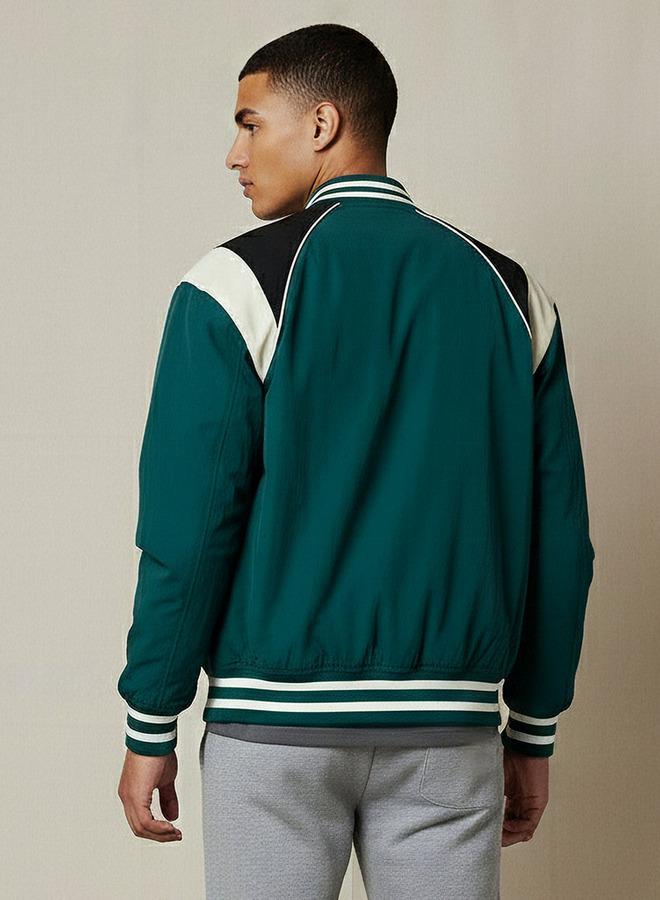 ستارتر جاكيت رجالي ملون بياقة مستقيمة - Image 3