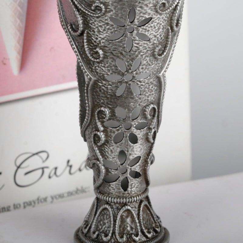 SEVENBEES 25ml Antique Silver Vintage Glass Perfume Bottle with Sunflower Pattern - Refillable Empty Decorative Bottle for Essential Oils Frafance - Hand-Painted Enameled Gift for Girl Women - Image 3