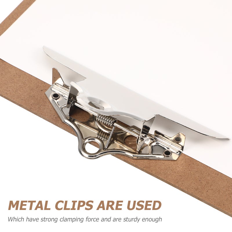 6pcs Clipboards Letter Size Clip Boards Writing Support Clipboards Document Paper Holder Clip Boards A4 - Image 2