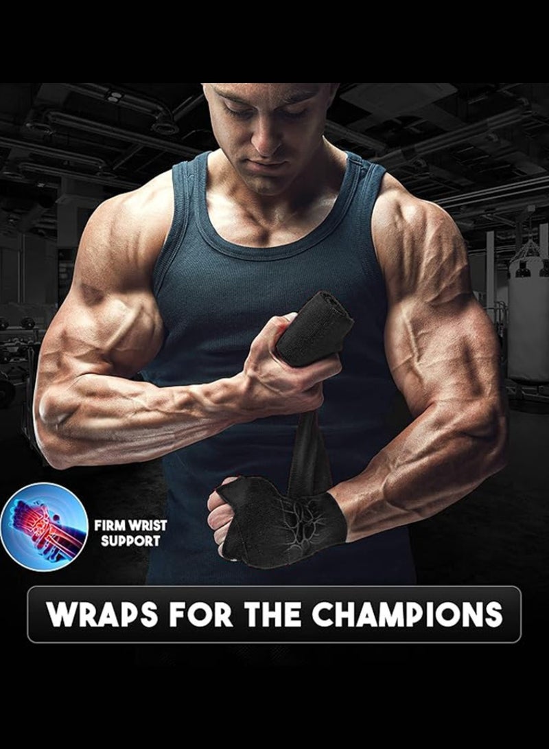 ديبتر أغطية اليدين الرياضية للملاكمة الرياضية 2 قطعة 5 متر، ضمادات الملاكمة التدريبية، ضمادات الملاكمة للرجال والنساء، ضمادات ملاكمة اليد للرجال والنساء، ضمادة تدريب الملاكمة للرجال والنساء - Image 3