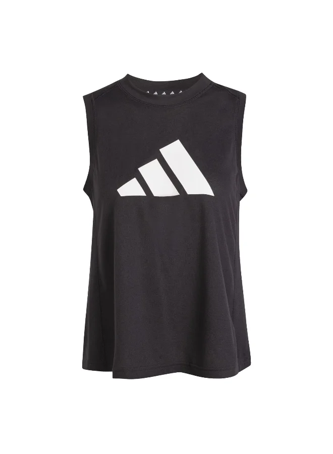 adidas We Logo Tk Black Training Tops For Women XS