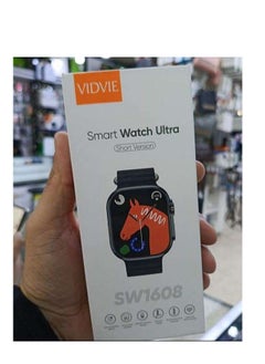 فيدفي ساعة ذكية أصلية من VIDVIE Ultra SW1608 بشاشة لمس كاملة 1.85 بوصة، 220 مللي أمبير، أحزمة وردية مع مكالمات وشحن لاسلكي وشاشة لمس لنظامي التشغيل IOS وAndroid للرجال والنساء  - Image 2