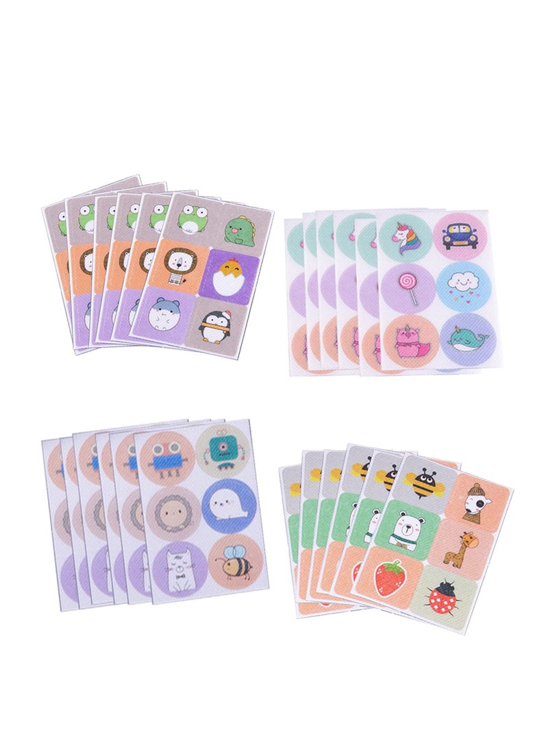 KASTWAVE Mosquito Repellent Sticker Anti Mosquito Patches for Children Adults Outdoor indoor Cartoon 4 Packs Mosquito Repellent Stickers Up to 24 Hour of Protection (144 Stickers) - Image 1