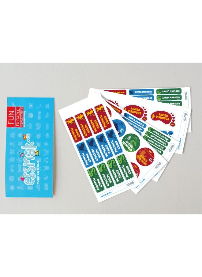 Essmak Harry Potter Personalized Waterproof Name Labels for Kids – Set of 74 Custom Stickers for School Supplies, Lunch Boxes, Clothes and Toys  - Image 2