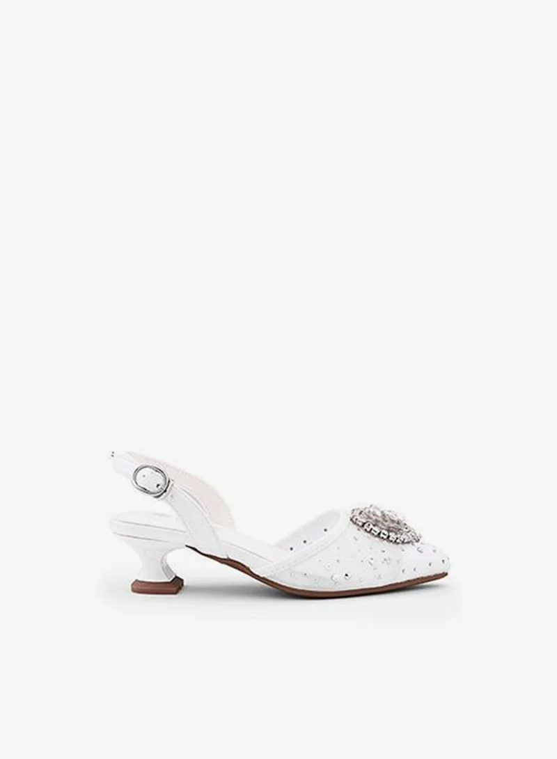 كابلي كعب عالٍ نسائي بحزام خلفي