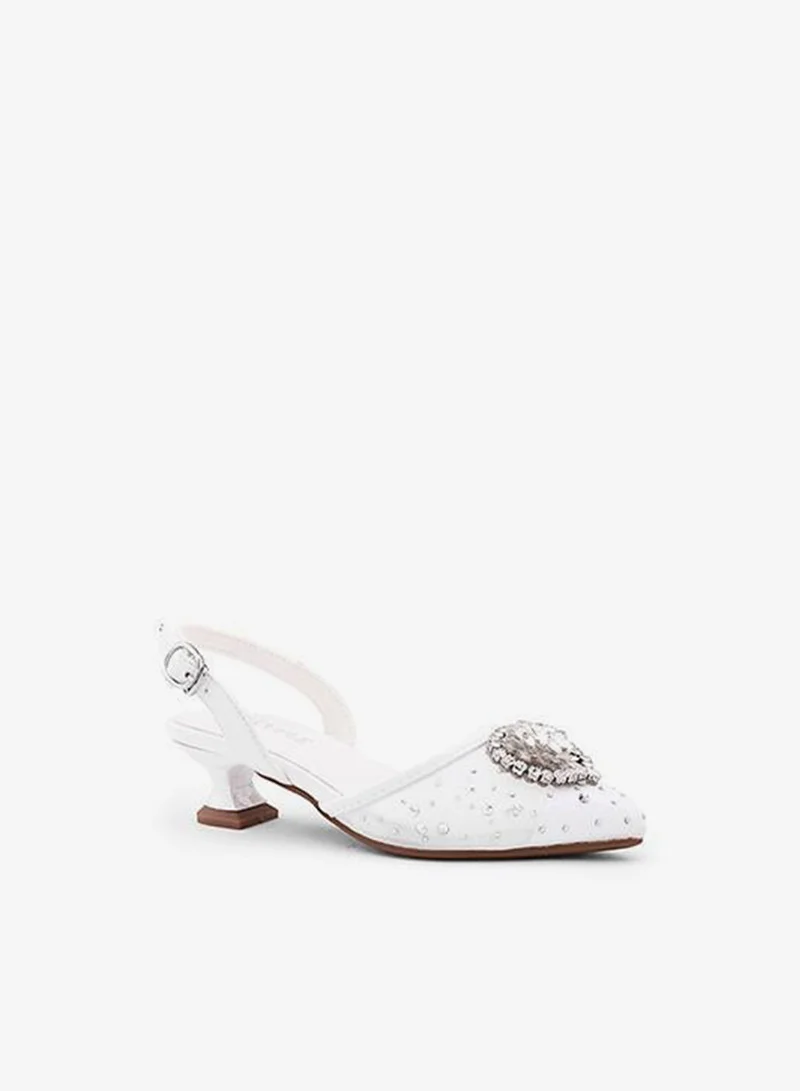 كابلي كعب عالٍ نسائي بحزام خلفي