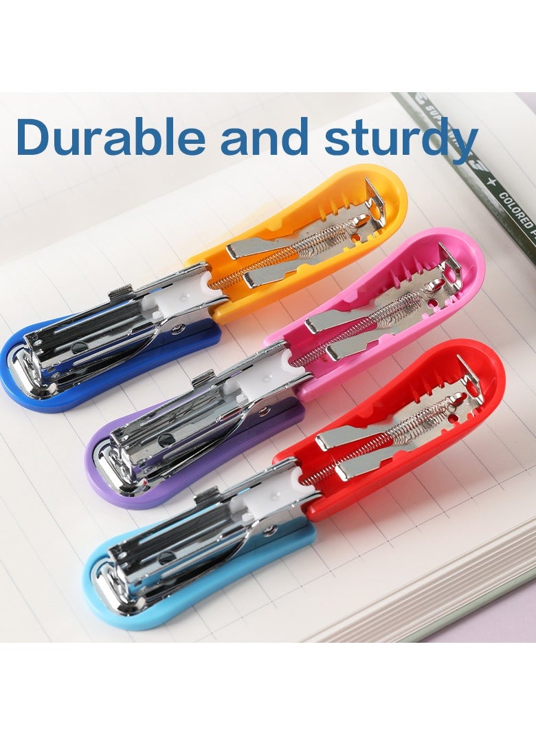 Deli E0249 Stapler - 15 Sheets, 10, Blue/Yellow/Red  - Image 3