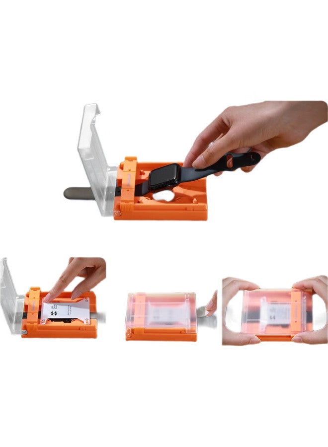 SmartDevil Apple Watch S9/8/7 Protective Film, Apple Watch Film, Dust-Free Warehouse, 41Mm High Definition Anti-Fall Anti-Fingerprint Curved Microcrystalline Film, 1 Piece - Image 3