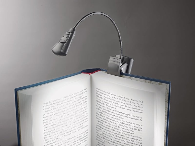 K.M König & Meyer 12241.000.55 Music Stand Light LED FlexLight | Adjustable Lamp | Clip to Stand/Table/Trays/Books | Portable Lamp | Carry Case/Batteries Incl. | German Made | Black - Image 1