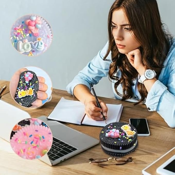 TAOKEY 4PCS Stress Relief Squeezies Ultra-Soft, Dessert-Shaped Silicone Squeezies Relieves Stress and Anxiety for Kids and Adults Fun Gift for Daily Relaxation - Image 4