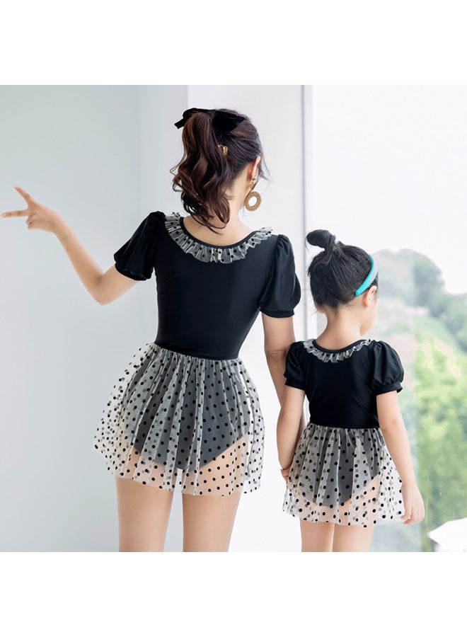 Parent-child Swimsuit Fashion Slim Slimming Princess Dress One-piece Mother And Daughter Swimsuit Beach Vacation Parent-child Swimsuit-Color:Children's Hys- - Image 5