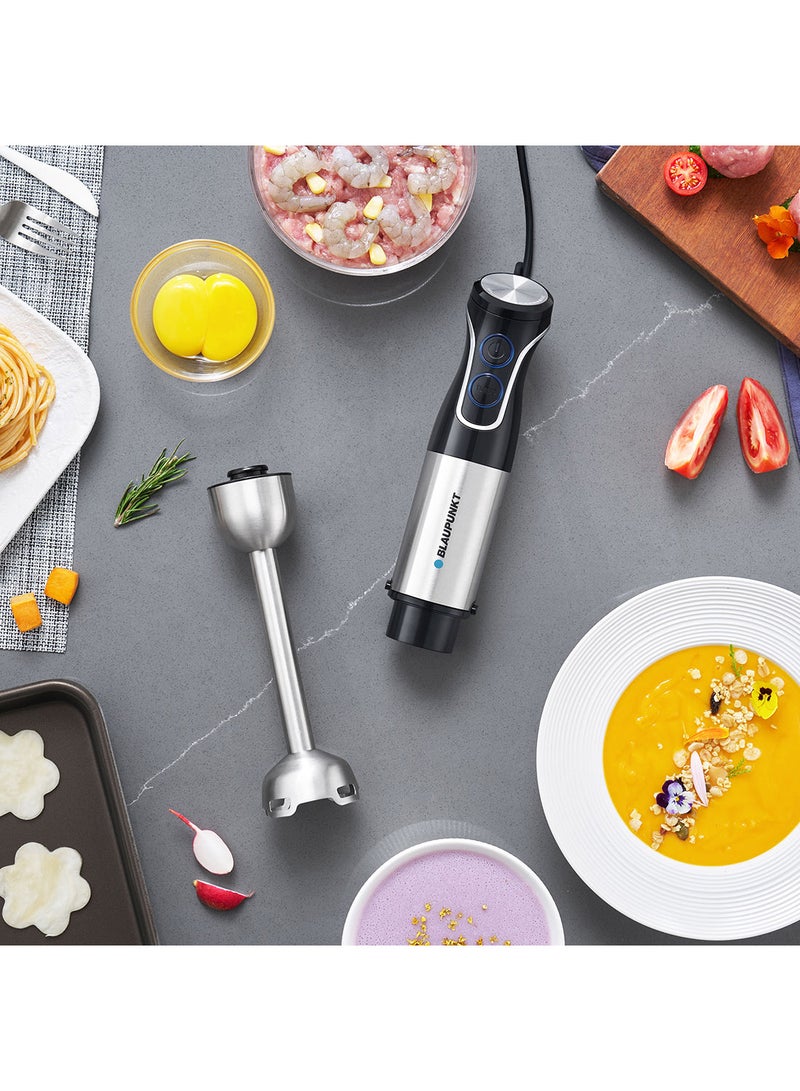Blaupunkt Immersion Hand Blender, 1000W, Stainless Steel Body, Shaft and Blade, Variable Speed - Image 2