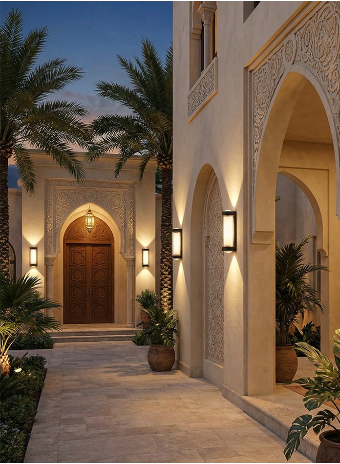 Vmax Modern 12W Outdoor LED Wall Light – Waterproof IP65 Up & Down Sconce – Compact 960LM Aluminum Wall Lamp for Entrances, Balconies, and Villas - Image 3