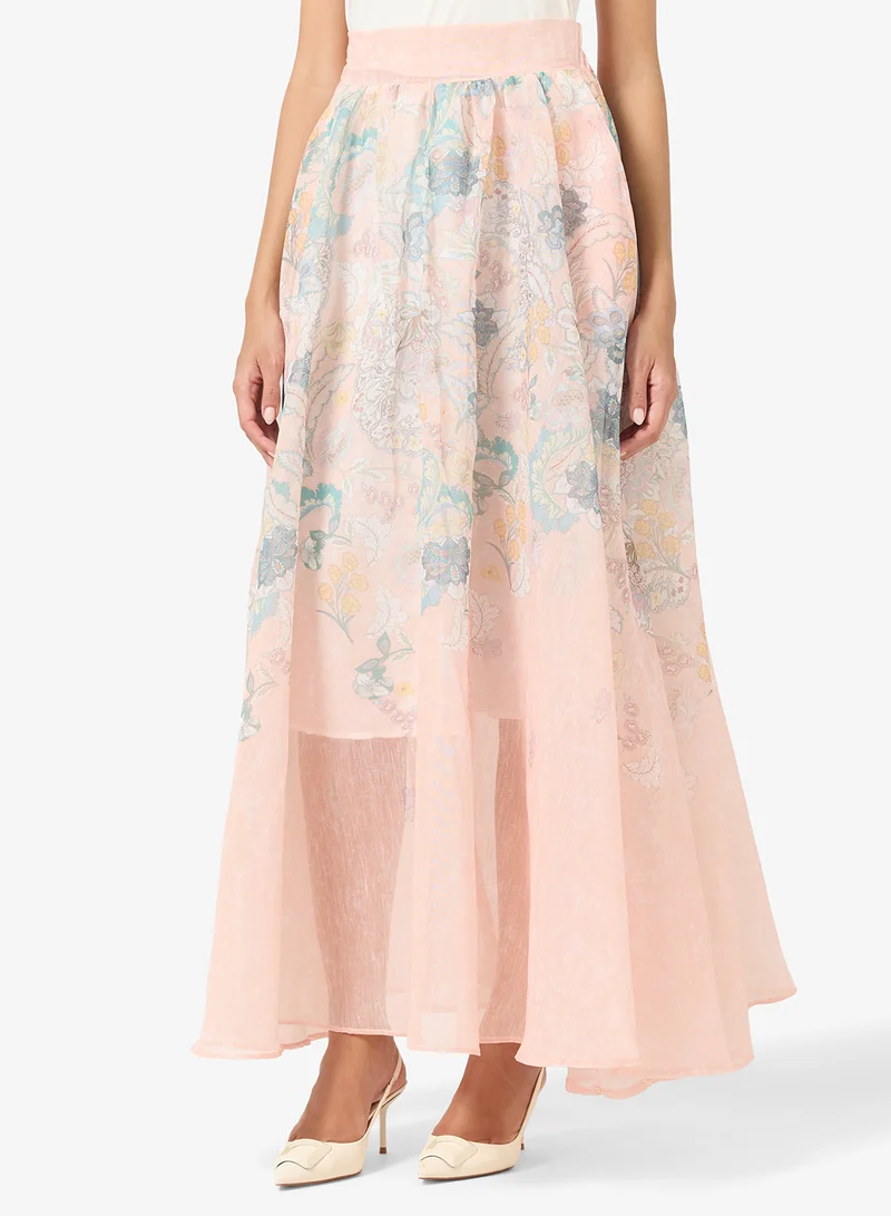 Ella  Printed Blouse & Skirt Set for Women | Best Price UAE