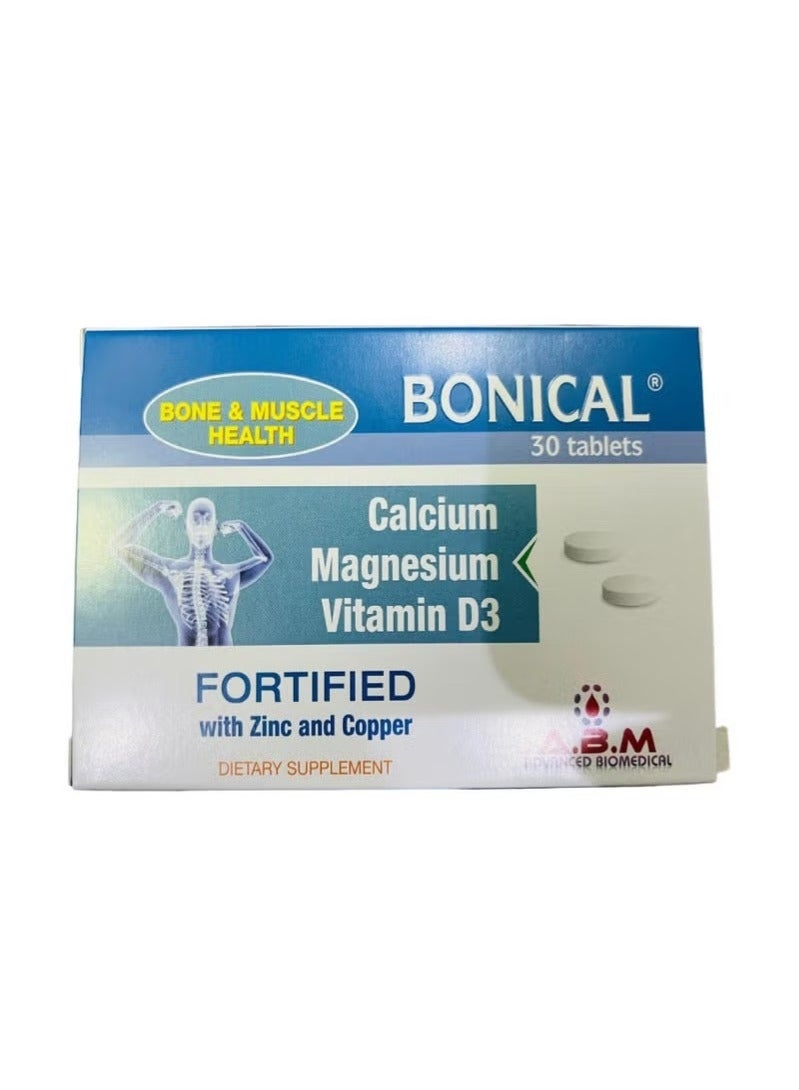 Bonical Bone & Muscle Health Tablets with Calcium, Magnesium, Vitamin D3