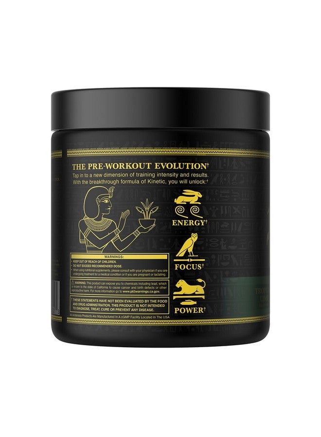 Ambrosia Kinetic Organic Preworkout, Mushroom Enhanced Natural Pre Workout Supplement, Nootropic Superfood Powder for Energy (Tropical Lime) - Image 3