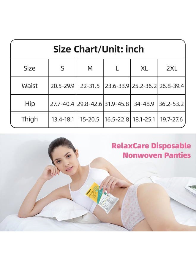 Relaxcare Disposable Underwear for Women 10 Pack Nonwoven Ladies Briefs Panties for Travel/Hotel/Spa/Hospital Stays/Emergencies, XL Multicolor - Image 5