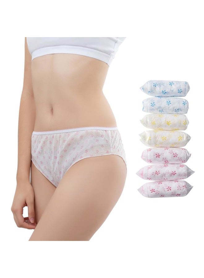 Relaxcare Disposable Underwear for Women 10 Pack Nonwoven Ladies Briefs Panties for Travel/Hotel/Spa/Hospital Stays/Emergencies, XL Multicolor - Image 1