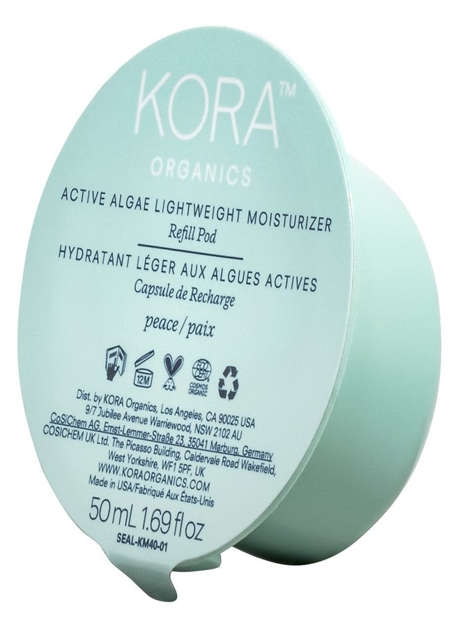 KORA Organics Active Algae Lightweight Moisturizer Refill Pod, Hydrate and Soothe, Certified Organic, Cruelty Free, 1.69 fl oz - Image 1